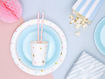Picture of PAPER STRAWS STRIPED PINK 19.5CM - 10 PACK